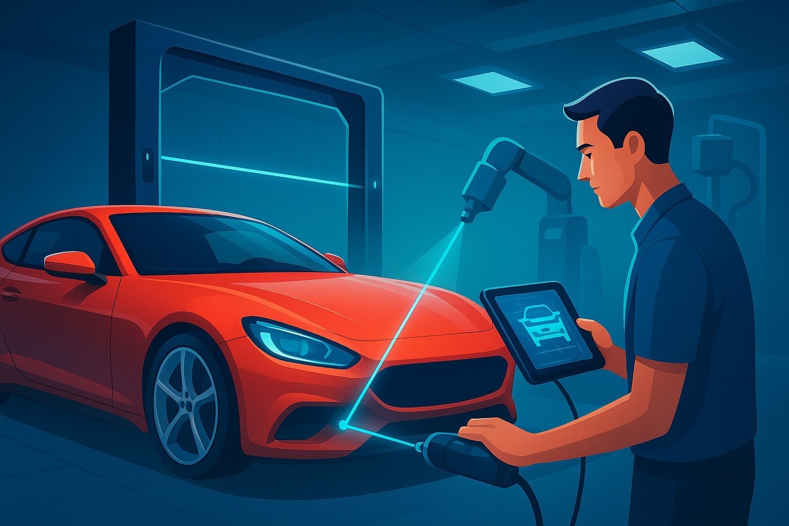 Luxury Auto Repair Tech in 2025: Laser Frame Measuring to Smart Paint ...
