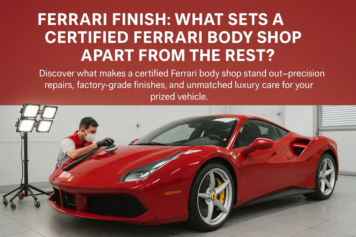 Ferrari Finish: What Sets a Certified Ferrari Body Shop Apart from the Rest?
