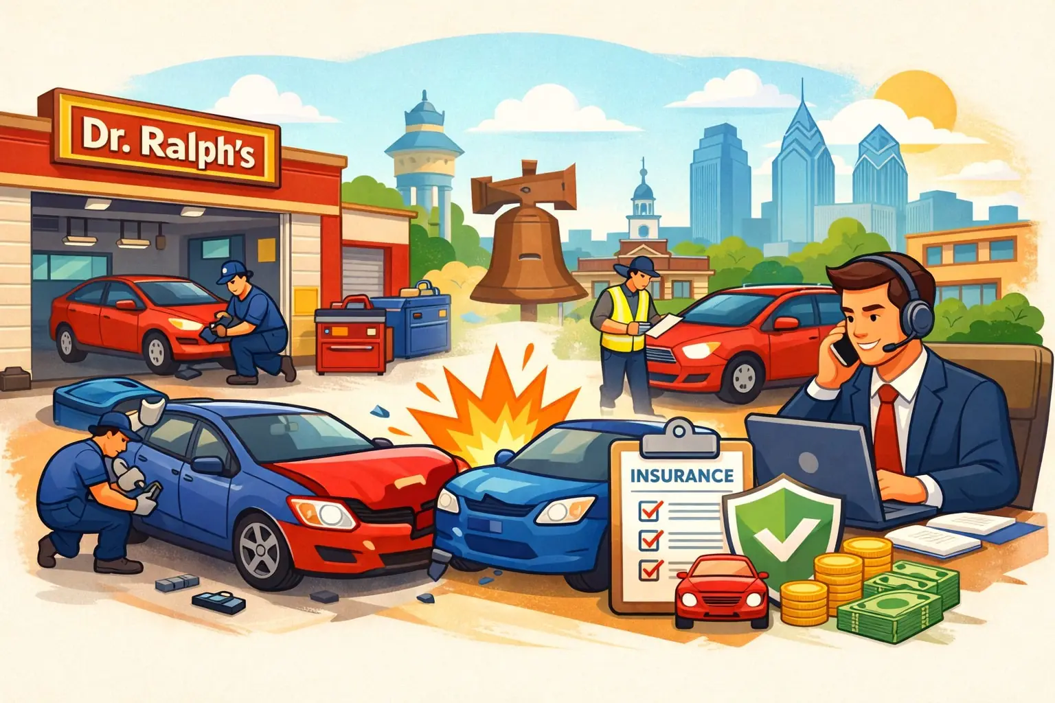 Collision Repairs and Insurance Claims Guide at Dr. Ralph’s in Philadelphia