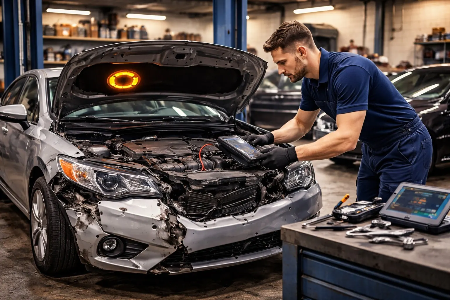 Is Your Check Engine Light On After an Accident? Why Collision and Mechanical Repair Go Hand-in-Hand