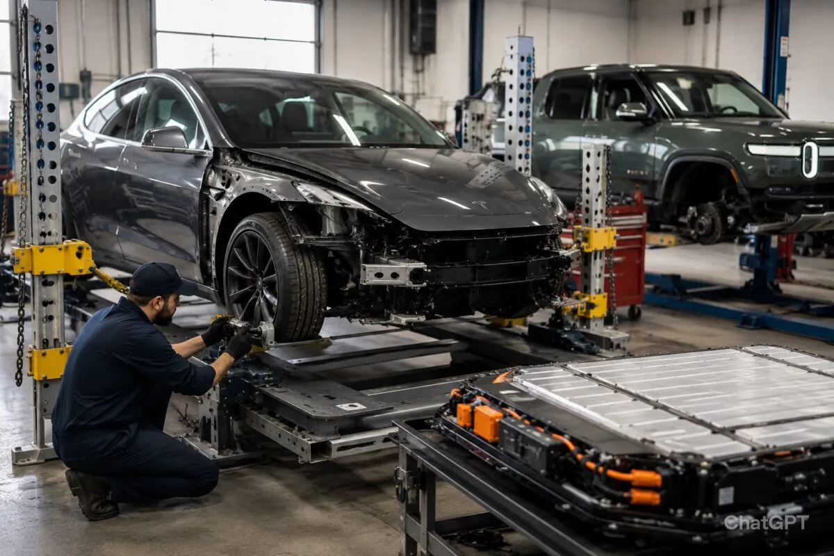 EV Collision Repair in Northwest Philly: Specialized Battery-Safe Frame Realignment for Tesla and ““`Owners