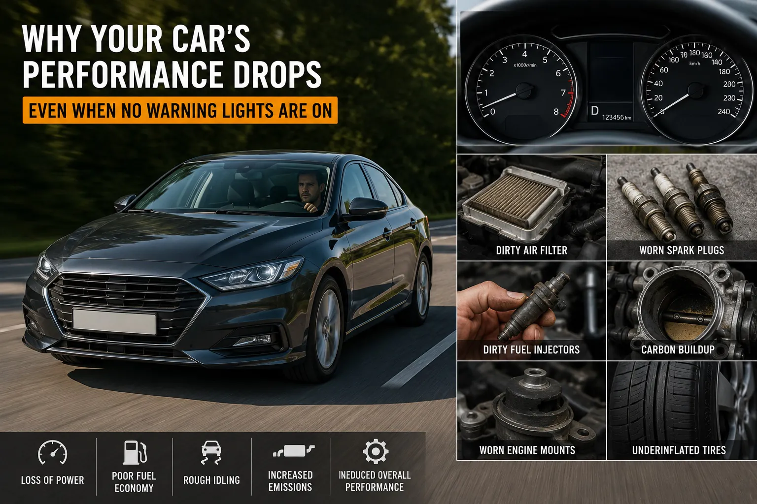 Why Your Car’s Performance Drops Even When No Warning Lights Are On