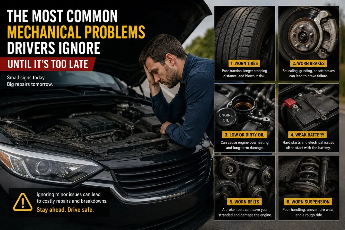 The Most Common Mechanical Problems Drivers Ignore