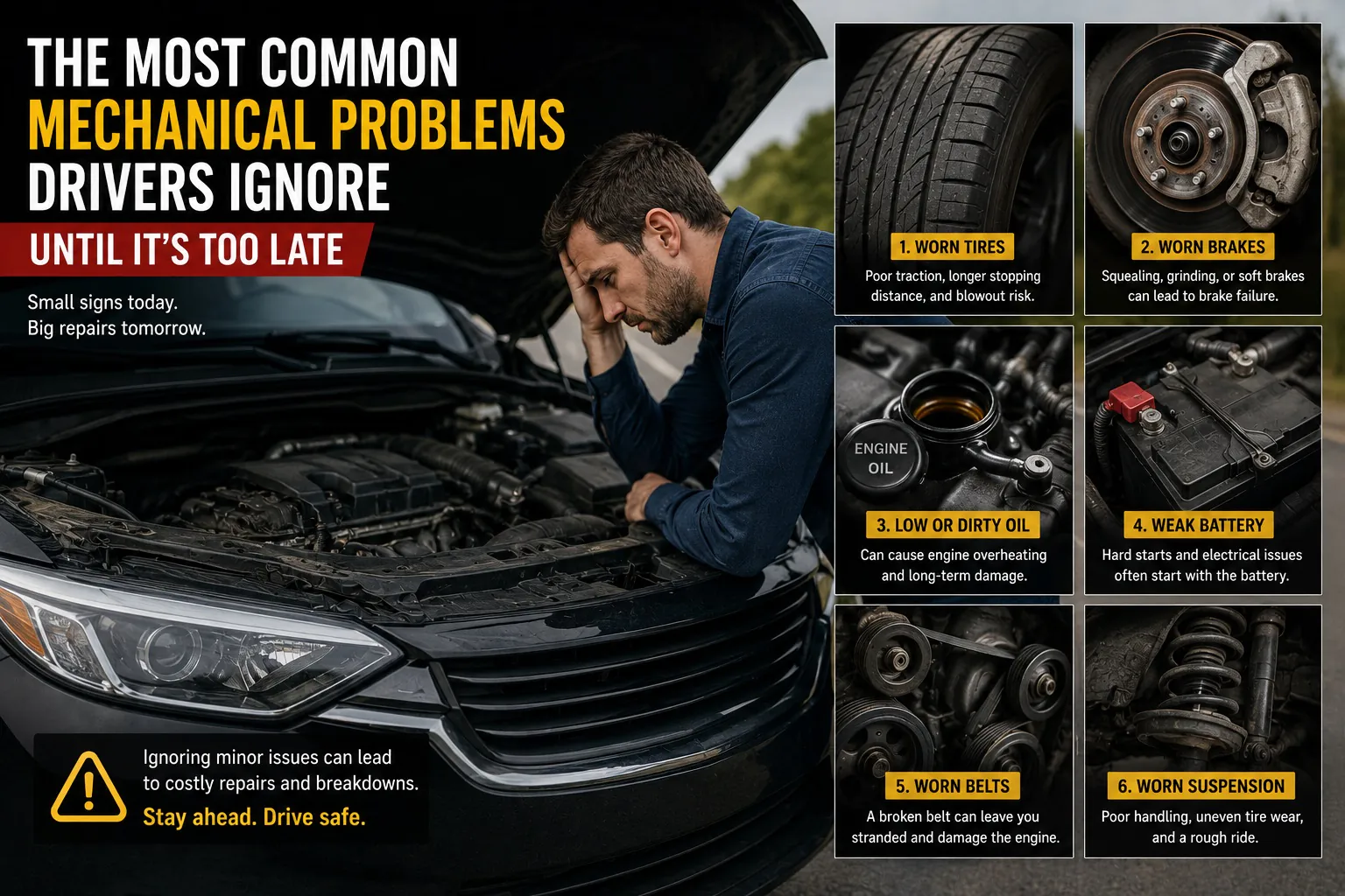 The Most Common Mechanical Problems Drivers Ignore