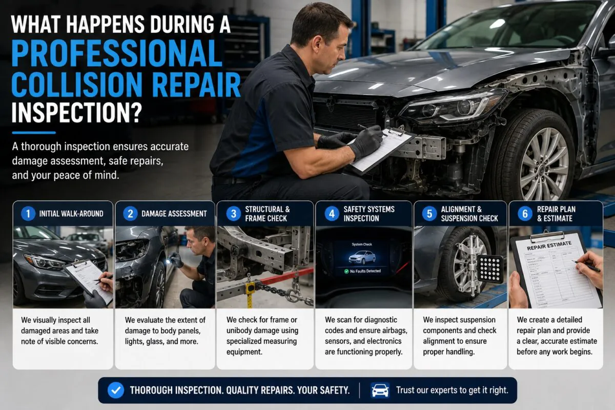 What Happens During a Professional Collision Repair Inspection?