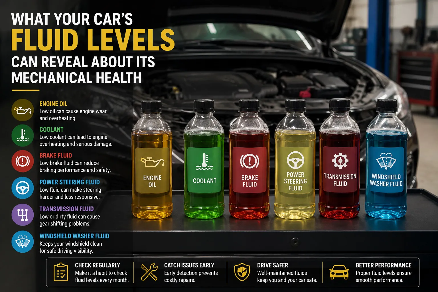 What Your Car’s Fluid Levels Can Reveal About Its Mechanical Health