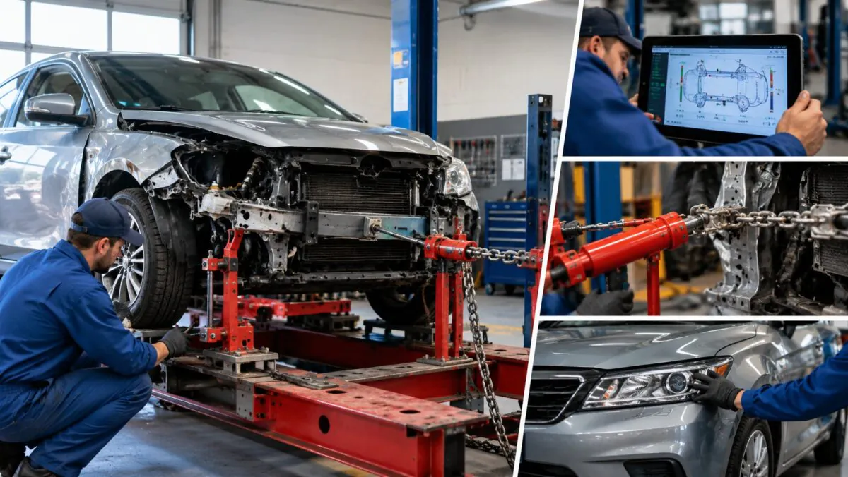 What Happens During Frame Straightening After a Car Accident